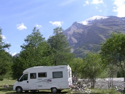 Dans la valle d'Avrolle, au dessus de Bessans, avec le Charbonnel en arrire-plan.