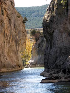 Le pont du diable,  l'extrmit Sud de la foz de Lumbier.