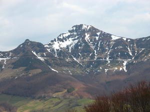 Le Puy Mary vu depuis le col du Perthus.