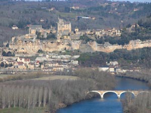 Beynac, vu du chteau de Castelnaud.