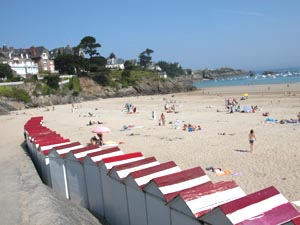 La plage de Saint Lunaire.