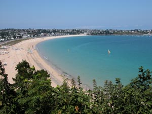 La plage de Saint Cast le Guildo.