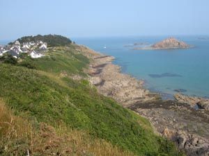 Îlot du Verdelet, vu de la pointe de Pléneuf.