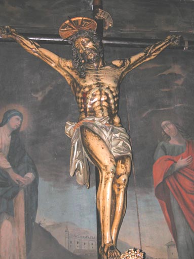 Le Christ en bois de sycomore.