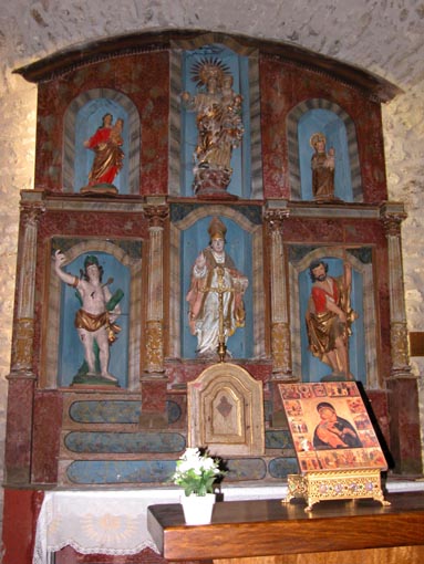Retable de la chapelle Saint Martin de Casteil.