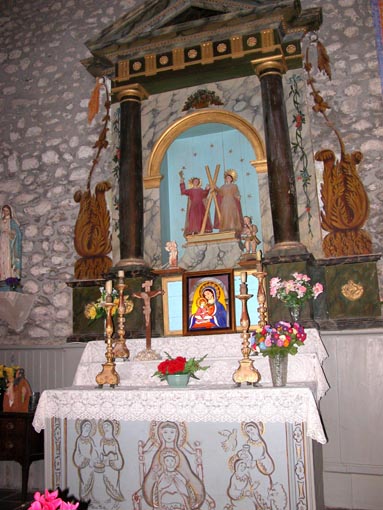 Le retable o l'on retrouve Saintes Juste et Ruffine.