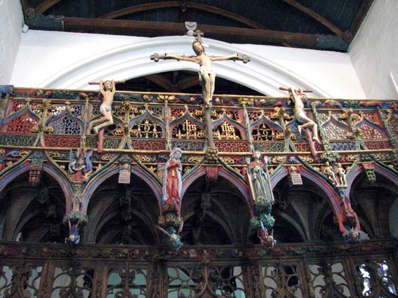 Le jubé de la chapelle Saint Fiacre.