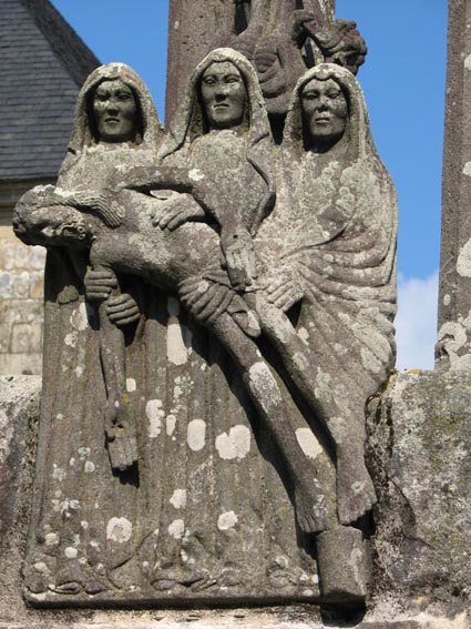 Marie et les Saintes femmes au pied du calvaire.