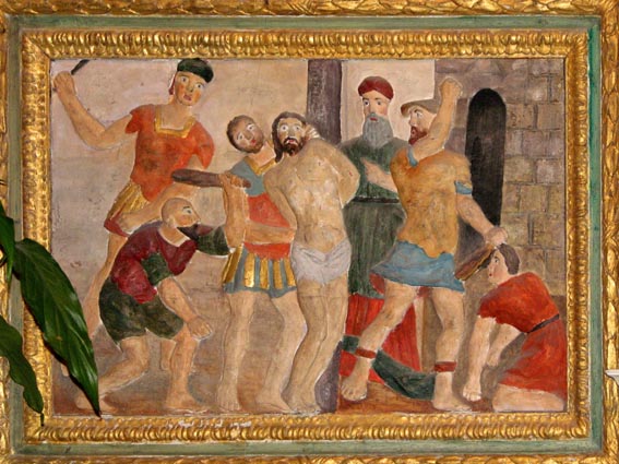 Panneau infrieur du retable.