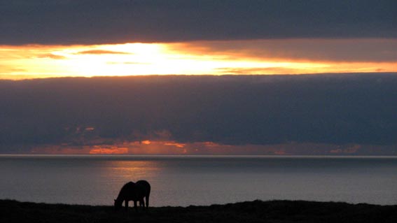 Coucher de soleil paradisiaque...