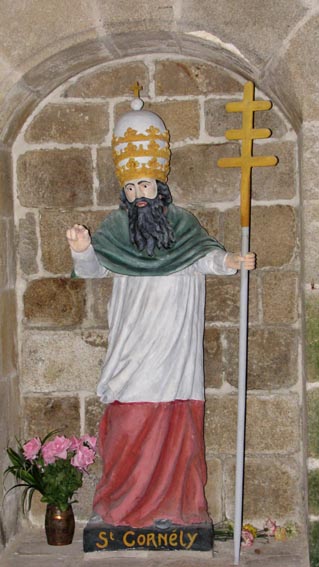 Saint-Cornly, dans la chapelle de Saint-Colomban.