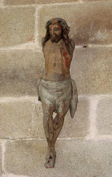 Magnifique Christ dans la chapelle de Saint-Colomban.