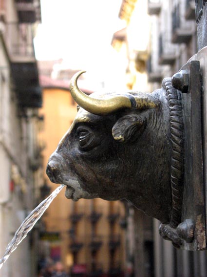 Fontaine de la plaza del Torico.