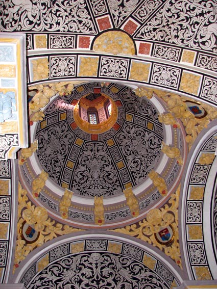 Le plafond du mausole des amants.