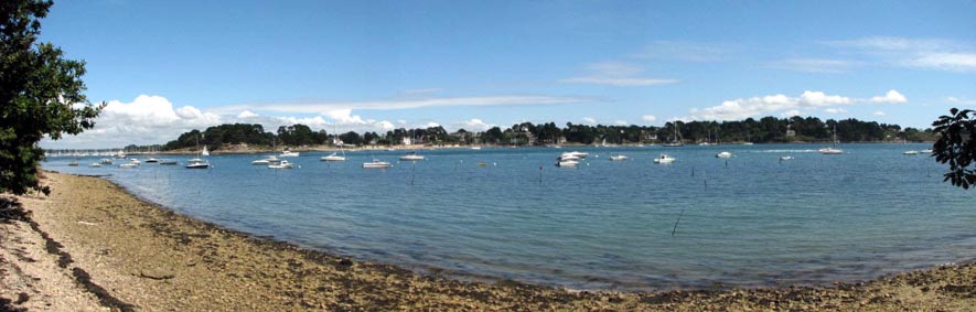 L'le aux Moines, vue de la pointe de Toulindac.