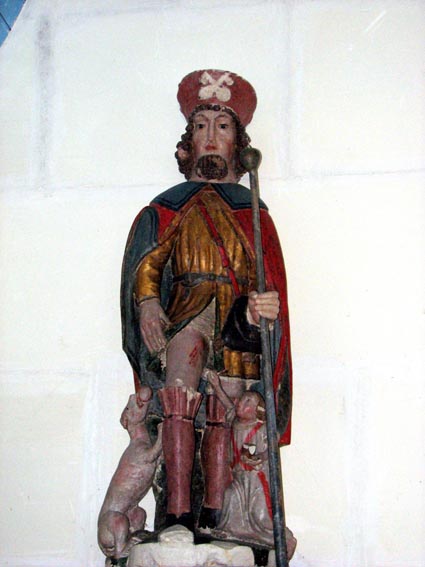 La statue de Saint Roch