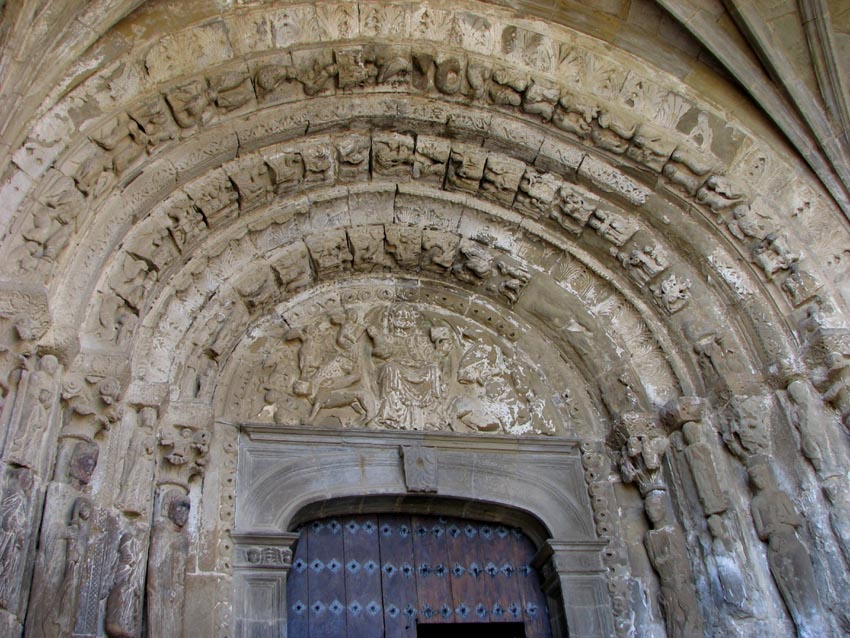 Le portail Nord de l'glise San Esteban