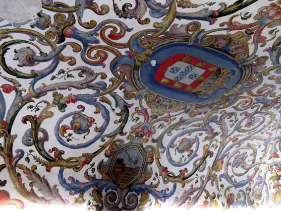 Plafond de la salle des examens privs de l'Universit de Coimbra