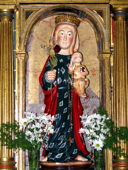 Vierge du retable de l'ermitage "Virgen de la Torre" à Arnedillo