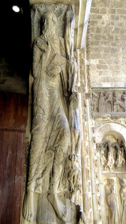 Reprsentation de Saint Paul sur le portail de l'abbaye de Moissac