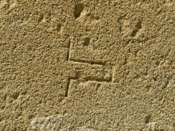 Marque de tcheron sur la chapelle San Nicolas de Rada