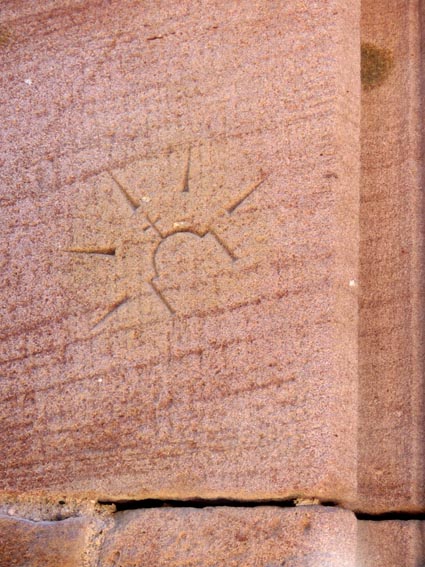 Marque de tcheron au chteau du Haut-Koenigsbourg