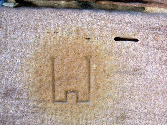 Marque de tcheron au chteau du Haut-Koenigsbourg
