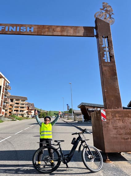 Arriv�e � l'Alpe d'Huez