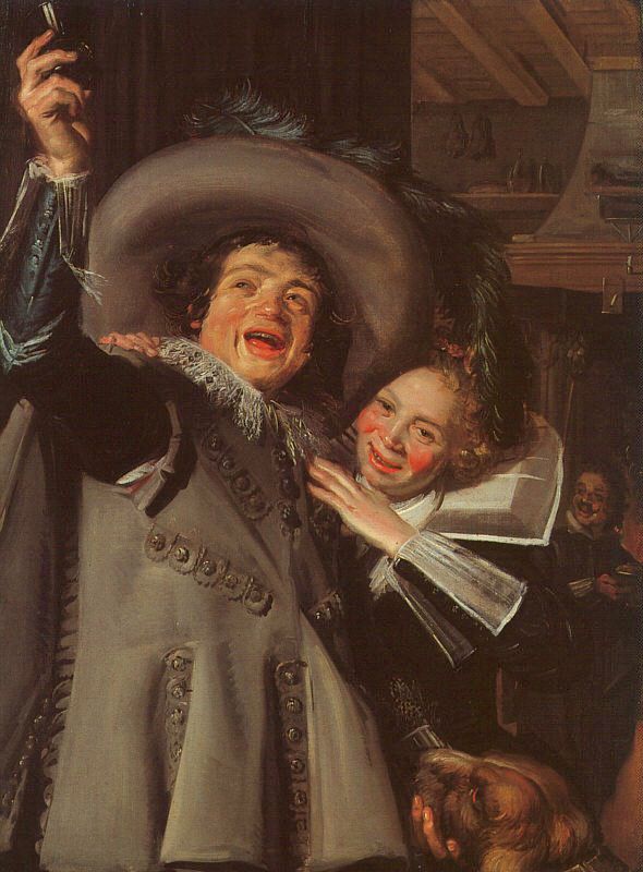 Young man and woman in an Inn