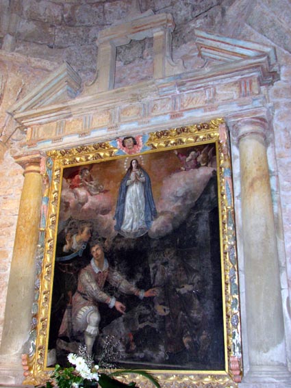 Le tableau représentant la légende de Saint Voto.