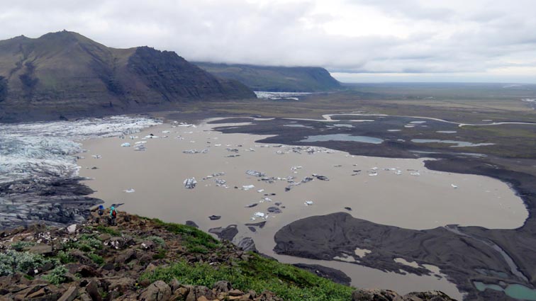 Le Skaftafellsjökull depuis Sjónarnípa