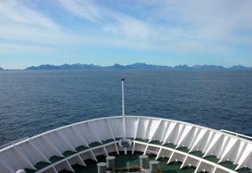 Approche des Lofoten.