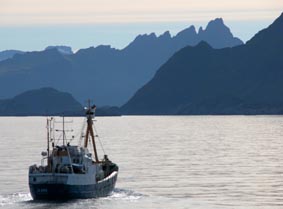 Approche des Lofoten.