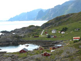 Le tout petit village de Nesland.