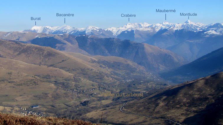 La vallée du Larboust et le Maubermé.
