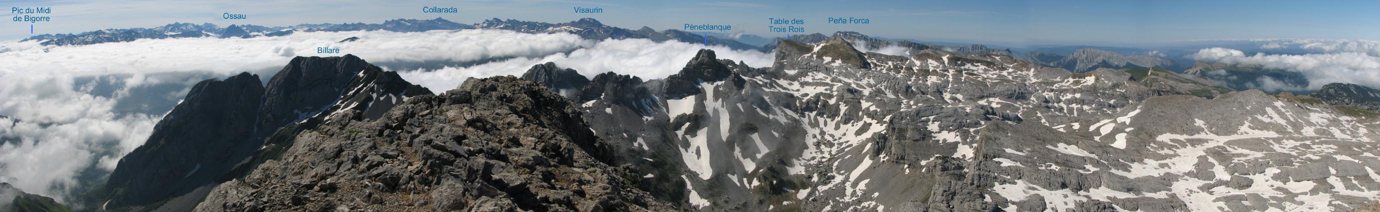 Vue panoramique depuis le sommet