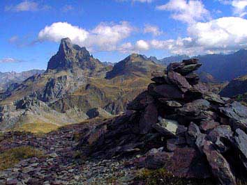 Pic du Midi d'Ossau vu du Pic d'Astu