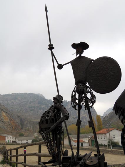 Sancho Panza et Don Quichotte.