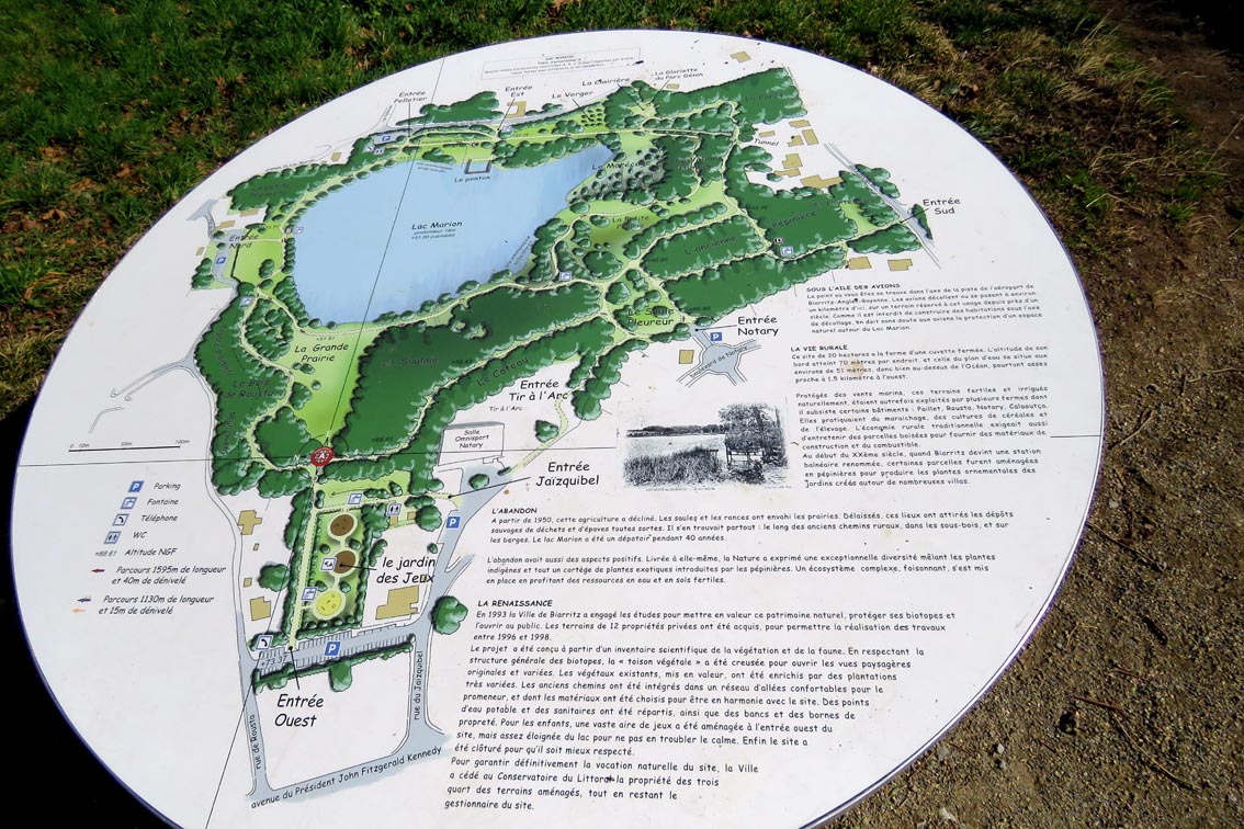 Plan du site du Lac Marion