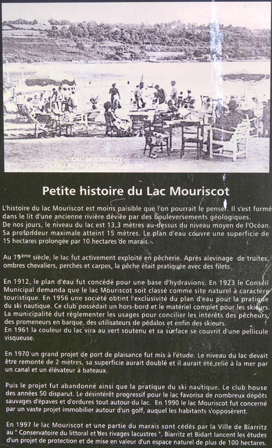 Histoire du lac Mouriscot