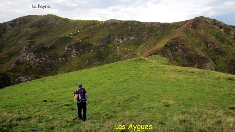 Depuis Las Aygues, notre itinéraire vers La Peyre