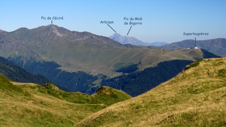 L'Arbizon et le Pic du Midi de Bigorre