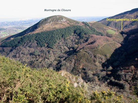 La Montagne de Ciboure et le col du Grand Deskargador