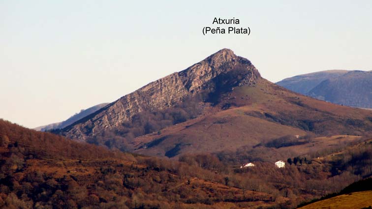 Zoom sur Atxuria (Peña Plata)