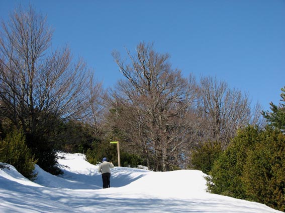 Un dernier panneau nous indique "Ermita San Salvador"  150m sur la gauche.