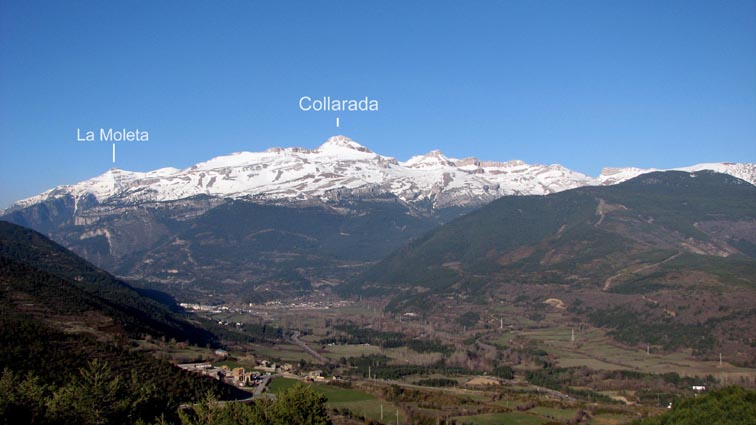 La Collarada, vue du Collado de la Sierra.