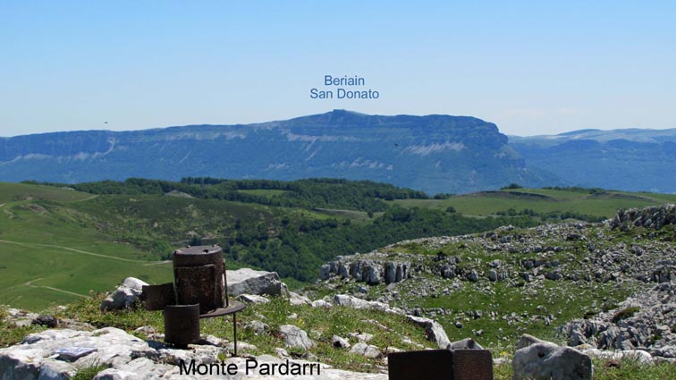 Beriain vu du Monte Pardarri