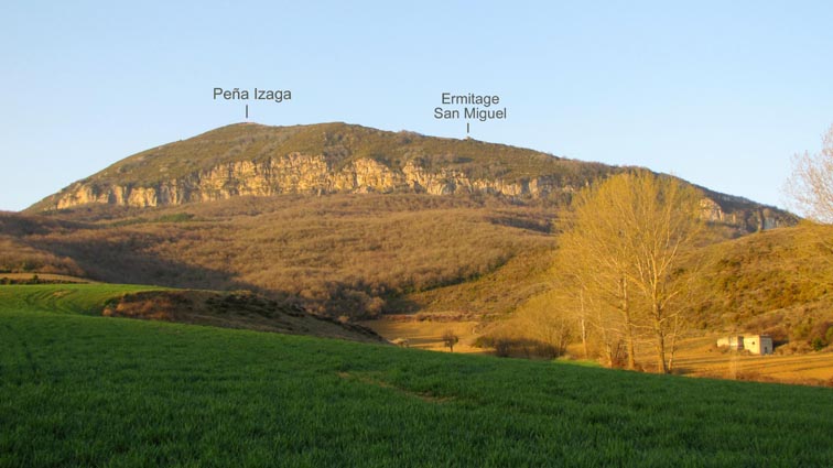 Peña Izaga et ermitage San Miguel