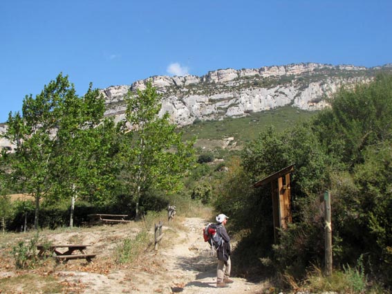 Photo du dpart du "sendero local" mais qui a t prise au retour par Serge.