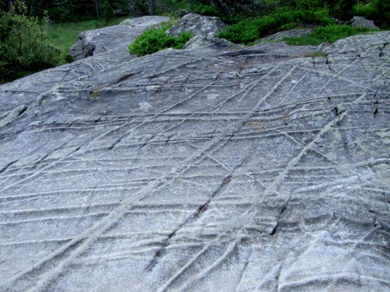 L'aspect des roches érodées.